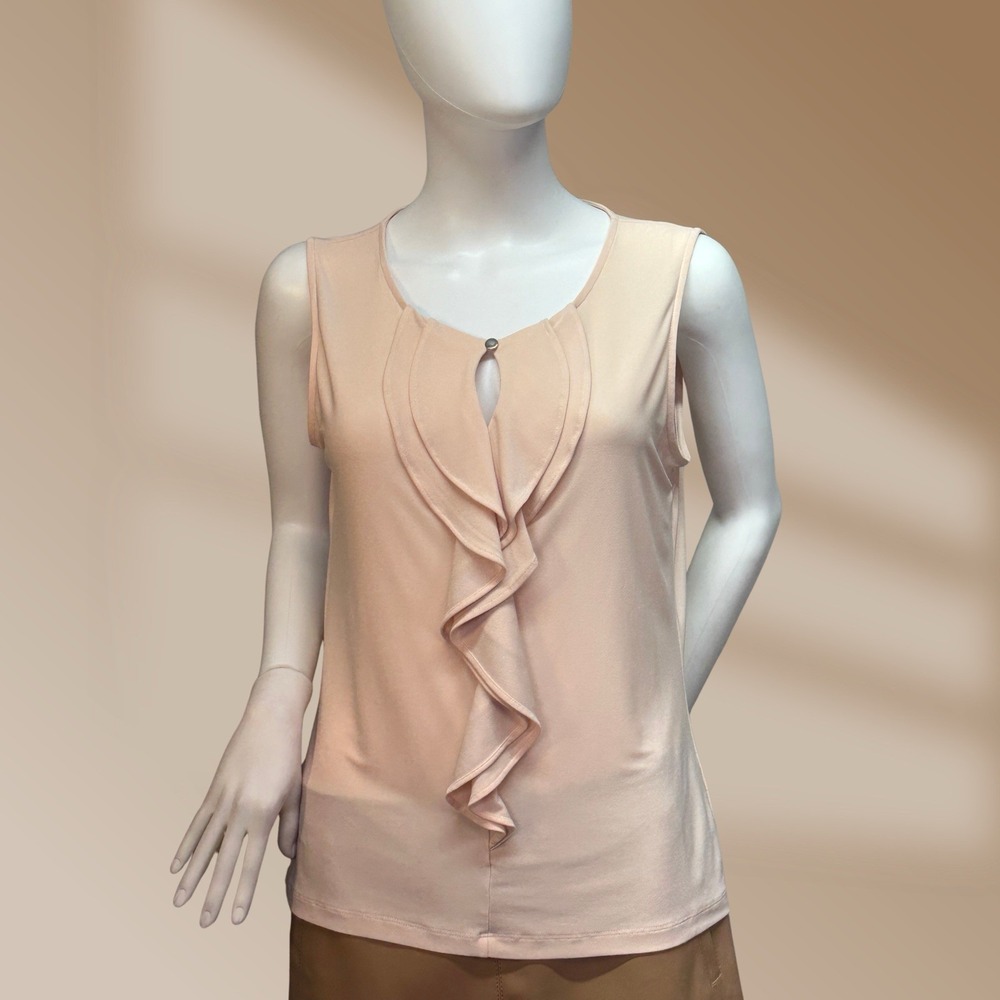 Tommy Hilfiger Ladies Blush Color Sleeveless Top Great Layering Pc Sz P/S NWOT